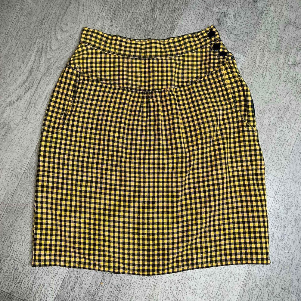 Extra Authentic Sportwear, Vintage 90’s Checker Pencil Skirt Junior Small Size 3